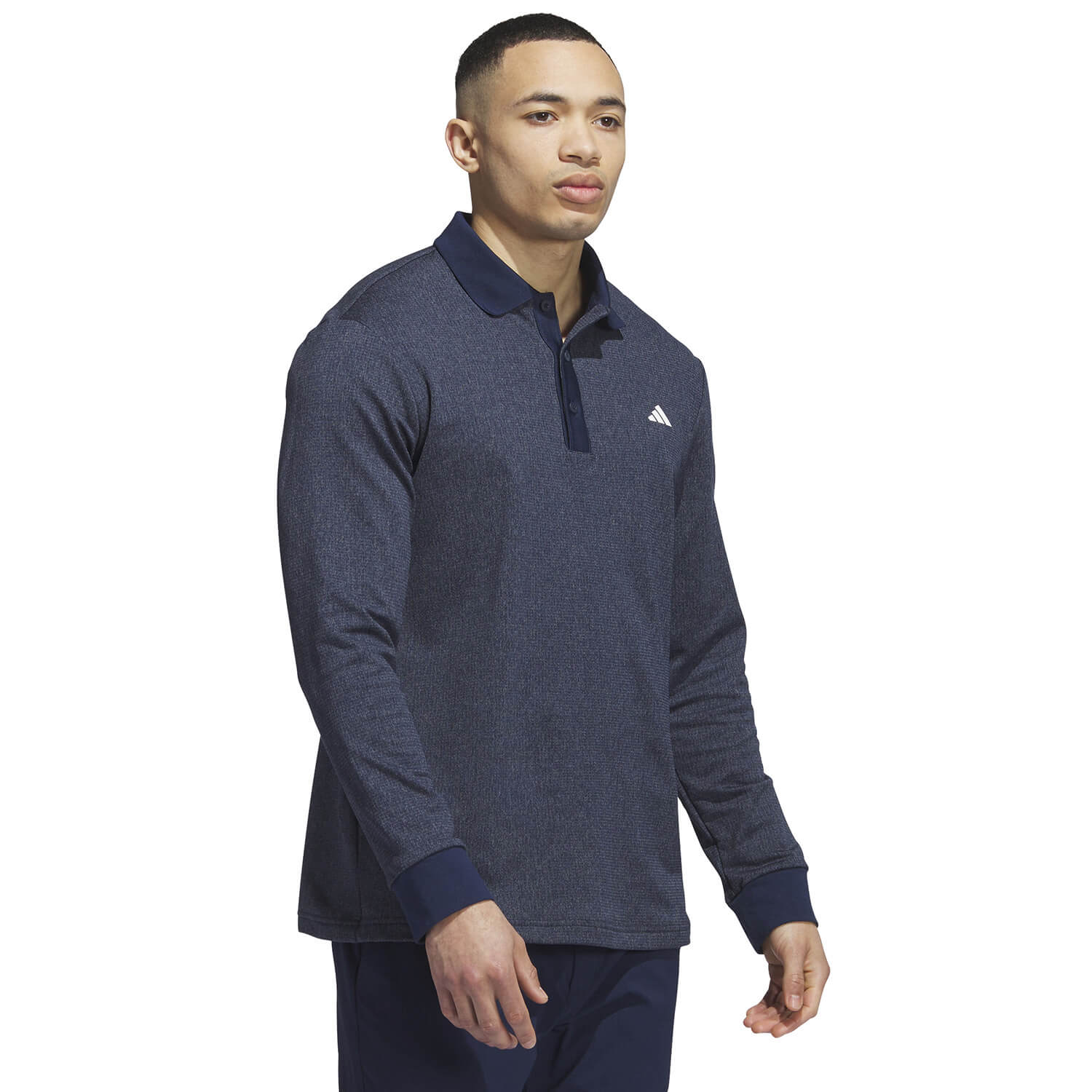 adidas Essentials Long Sleeve Polo Shirt Collegiate Navy | Scottsdale Golf