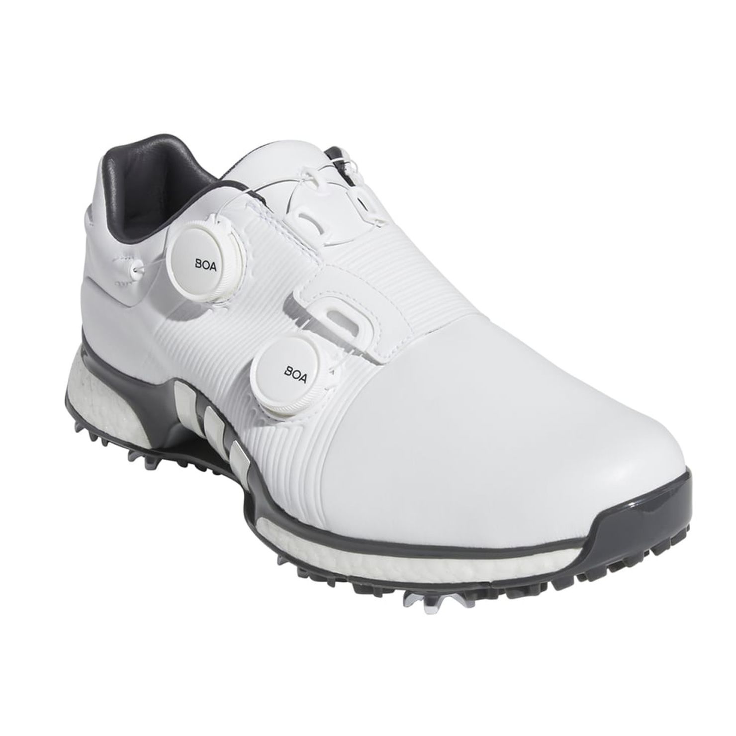 adidas Tour360 XT Twin BOA Golf Shoes White/Grey Five | Scottsdale Golf