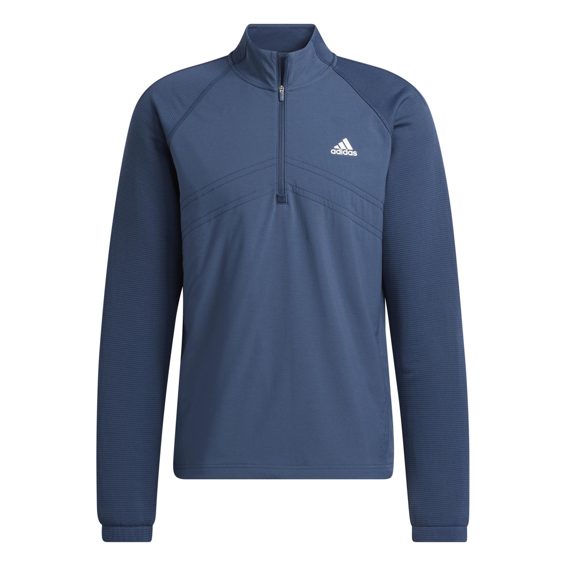 adidas Fleece Zip Neck Sweater