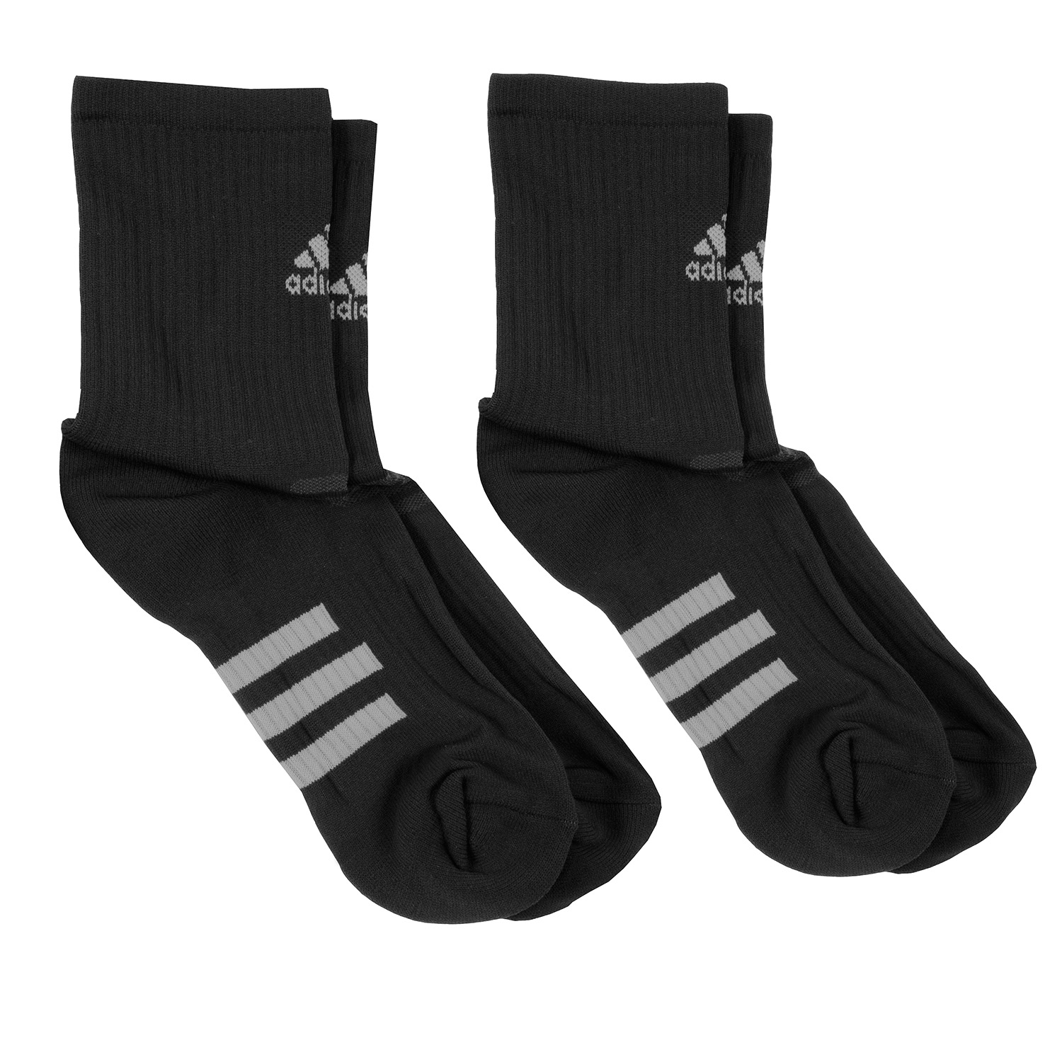 adidas Sport Crew Socks (2 Pack) Black | Scottsdale Golf