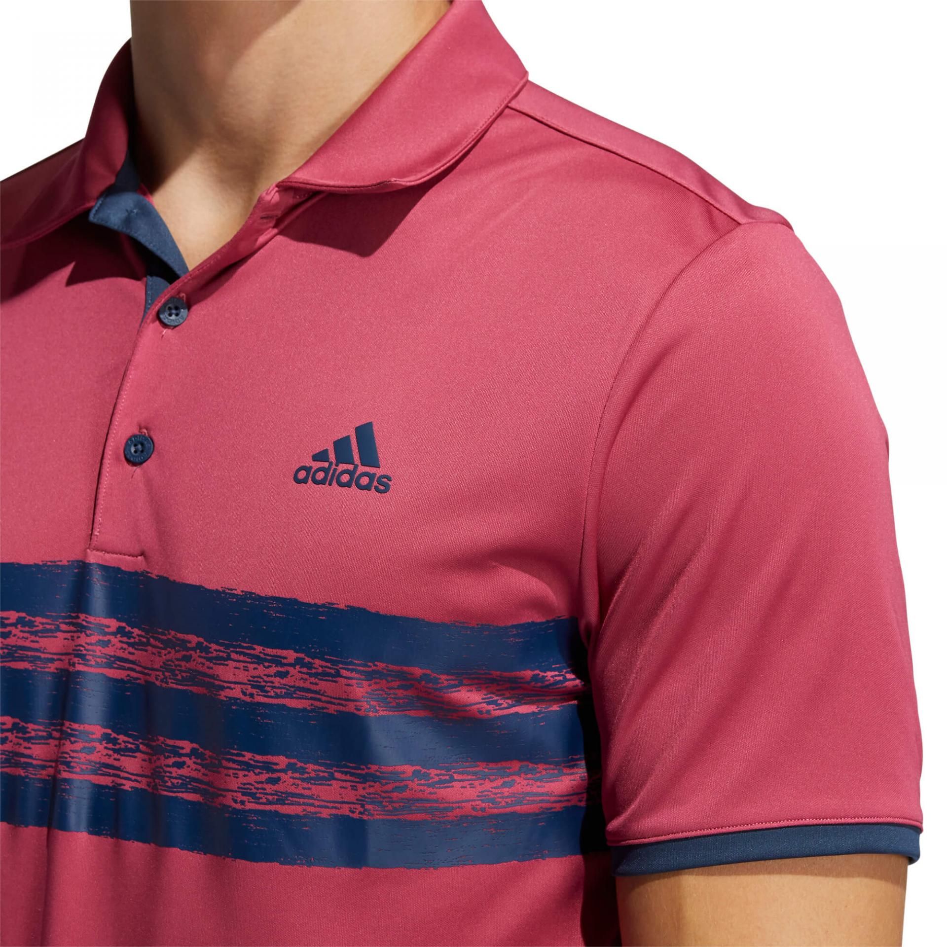 adidas Core Golf Polo Shirt Wild Pink/Crew Navy | Scottsdale Golf
