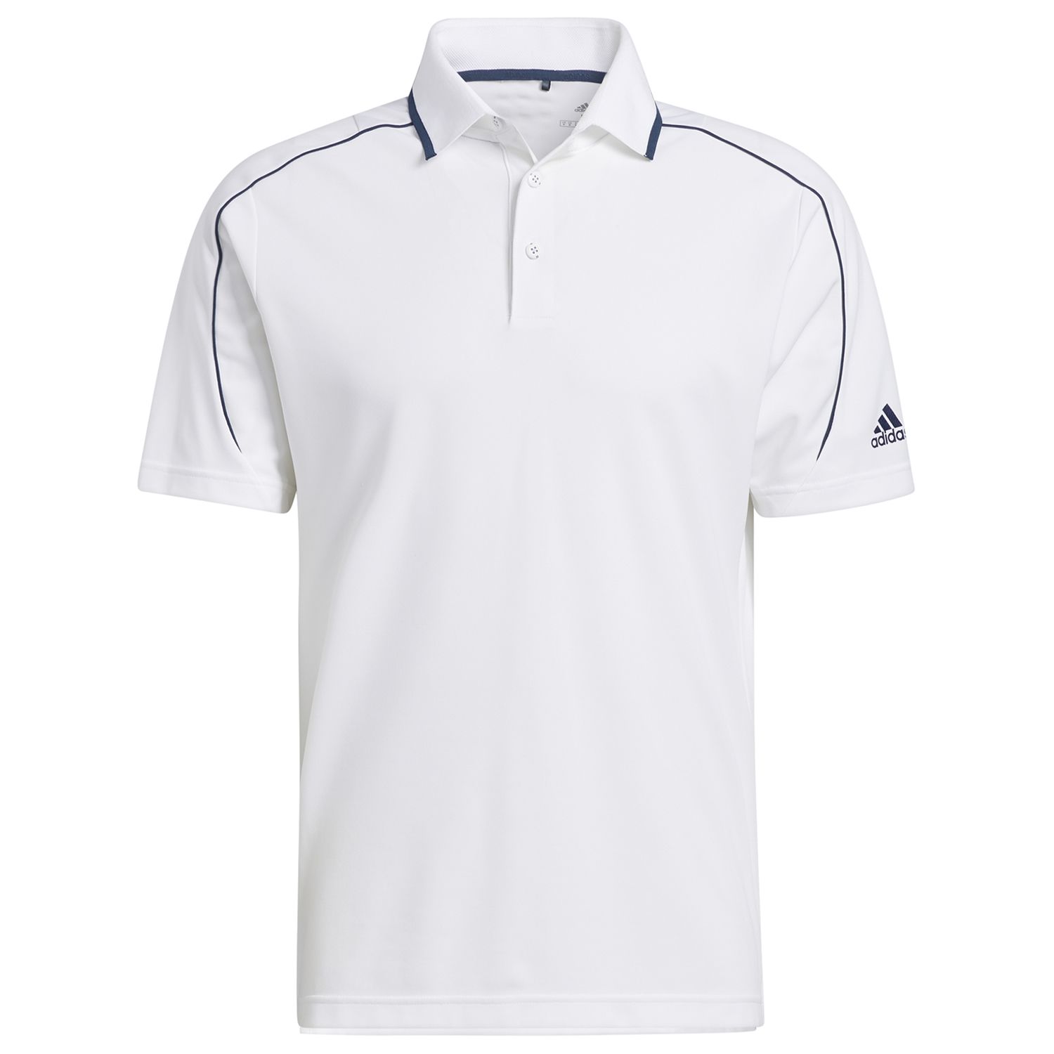 adidas No Show Polo Shirt White | Scottsdale Golf