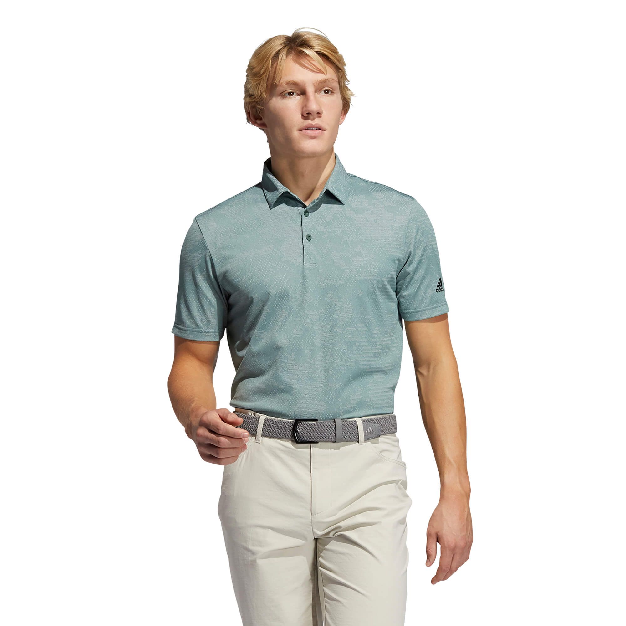 adidas Camo Golf Polo Shirt Green Oxide/Grey Two | Scottsdale Golf