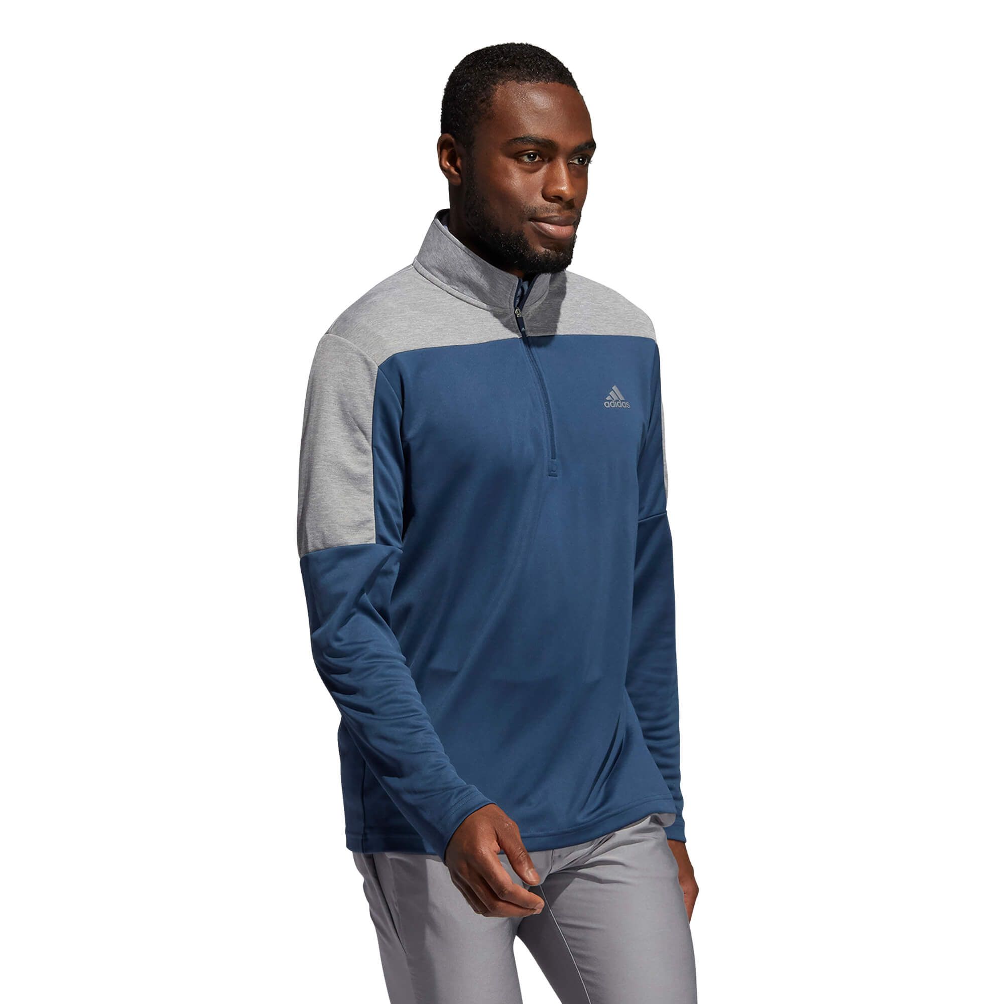 adidas 1/4 Zip Lightweight UPF Golf Sweater Crew Navy | Scottsdale Golf