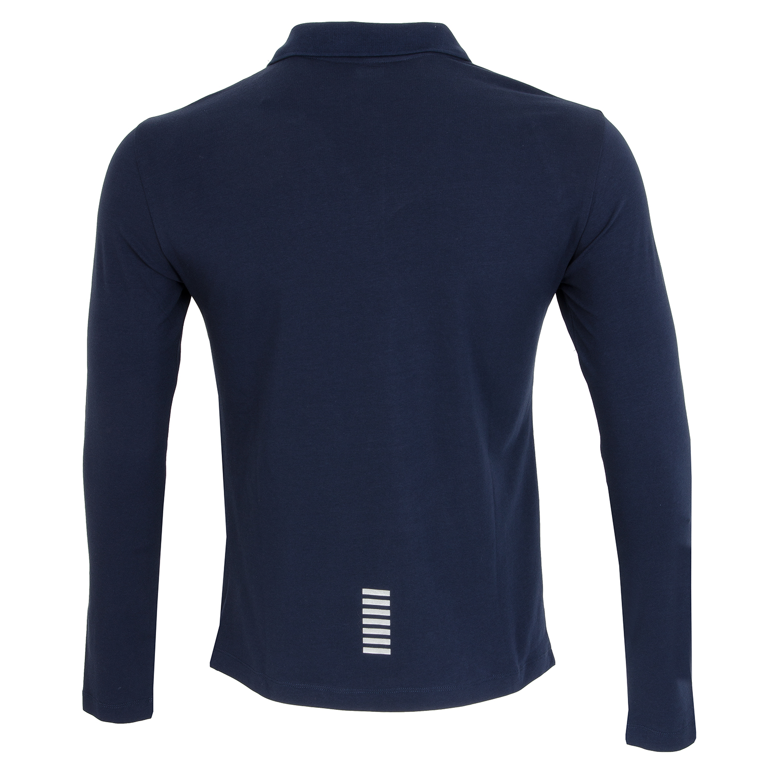 Armani EA7 Long Sleeved Polo Shirt Navy Blue | Scottsdale Golf