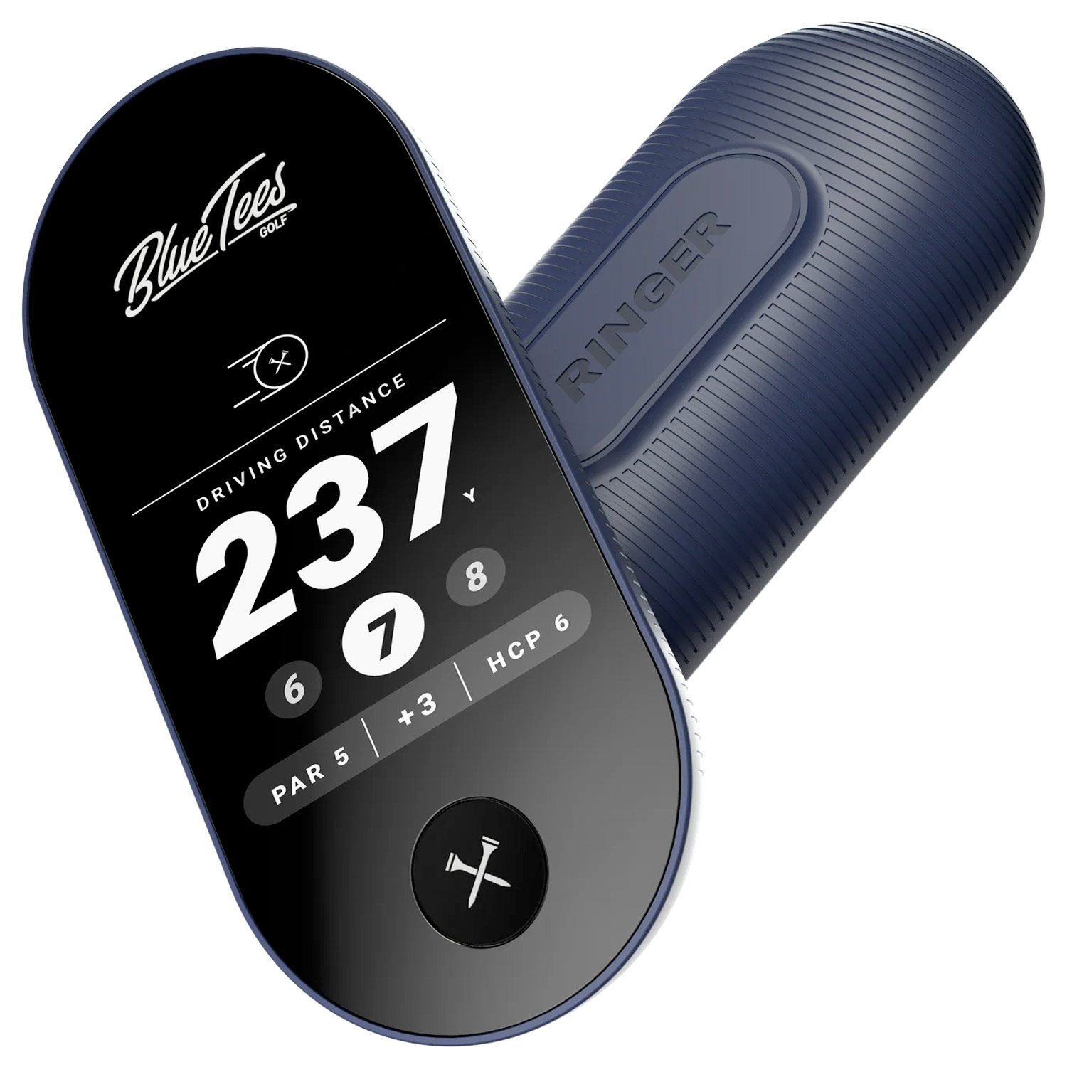 Blue Tees The Ringer Handheld Golf GPS