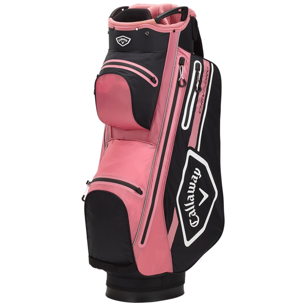 Callaway 2021 Chev Dry 14 Waterproof Golf Cart Bag Black/Rose/White