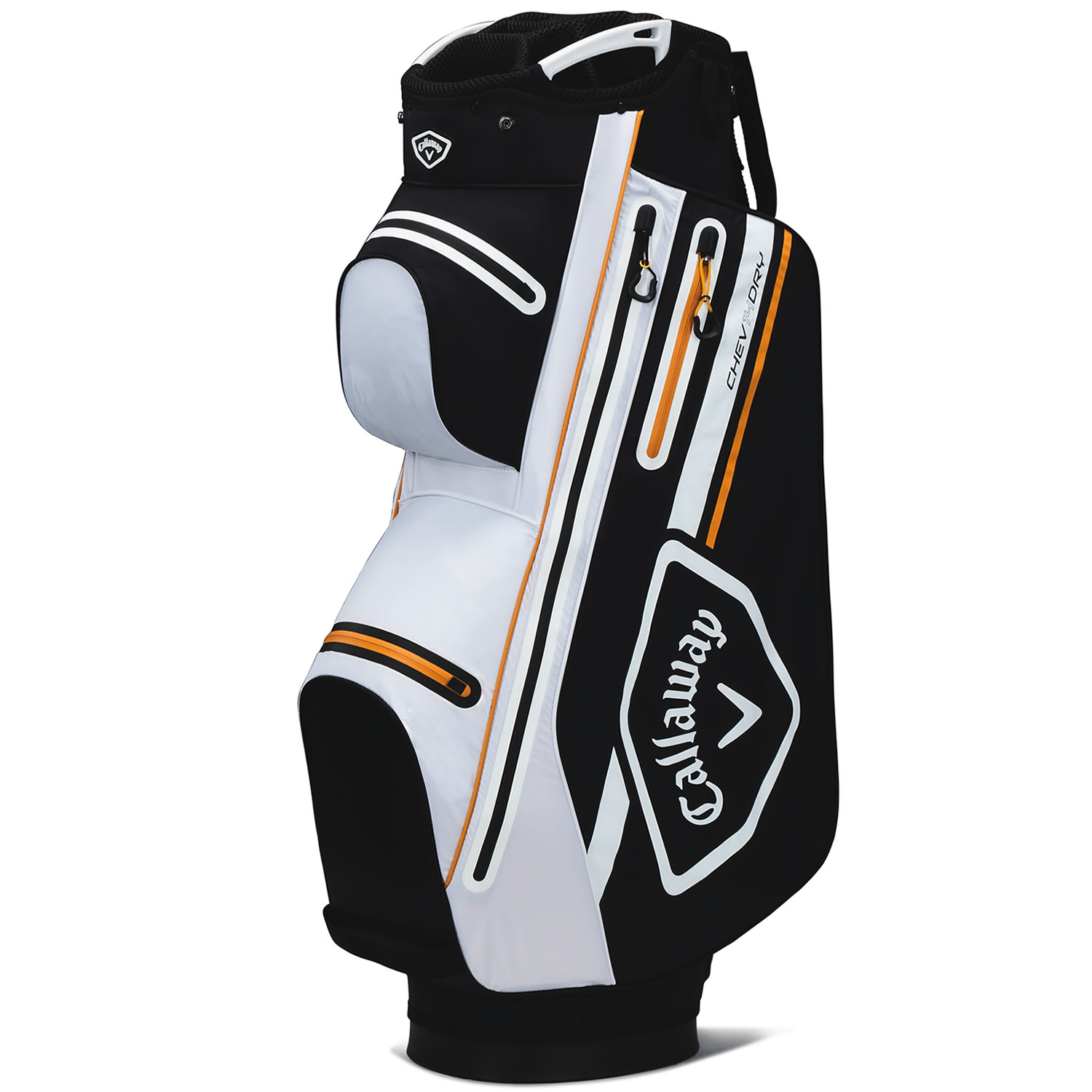 Callaway Rogue Chev Dry 14 Waterproof Golf Cart Bag White/Black Gold