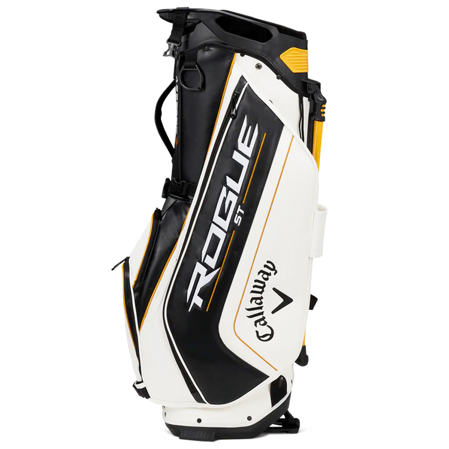 Callaway Rogue ST Staff Golf Stand Bag White/Black/Gold Scottsdale Golf