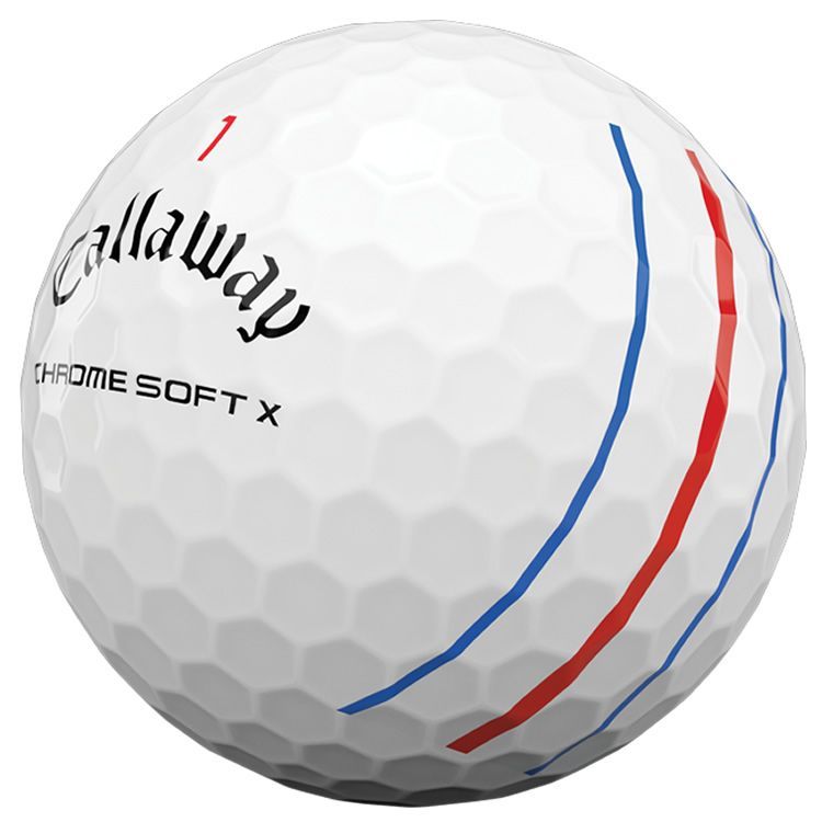 Callaway Chrome Soft Triple Track Golfbälle – 3er Pack, Weiß, Für Mehr Präzision & Weite