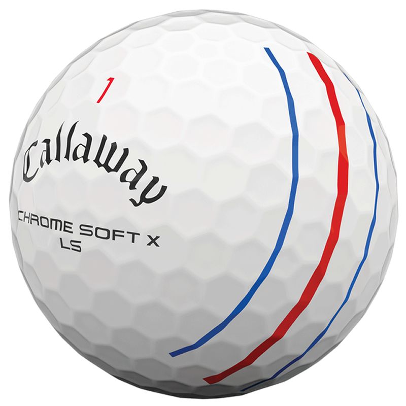 Callaway Chrome Soft X LS Triple Track Golf Balls White / Dozen ...