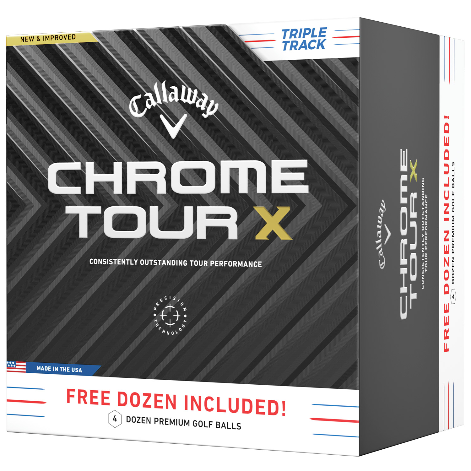 Callaway Chrome Tour X Triple Track Golf Balls - 4 for 3 Promo