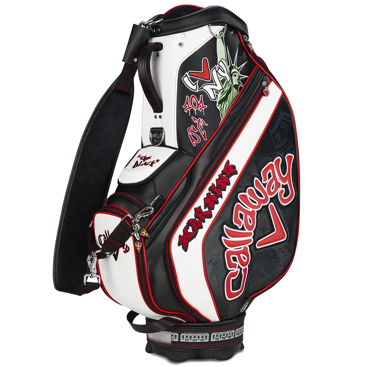 Callaway US PGA Limited Edition Golf Tour Staff Bag Black/White/Red ...