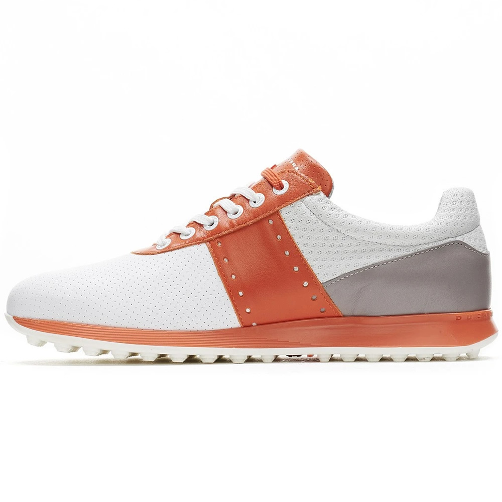 Duca del Cosma Belair Golf Shoes White/Orange/Light Grey | Scottsdale Golf