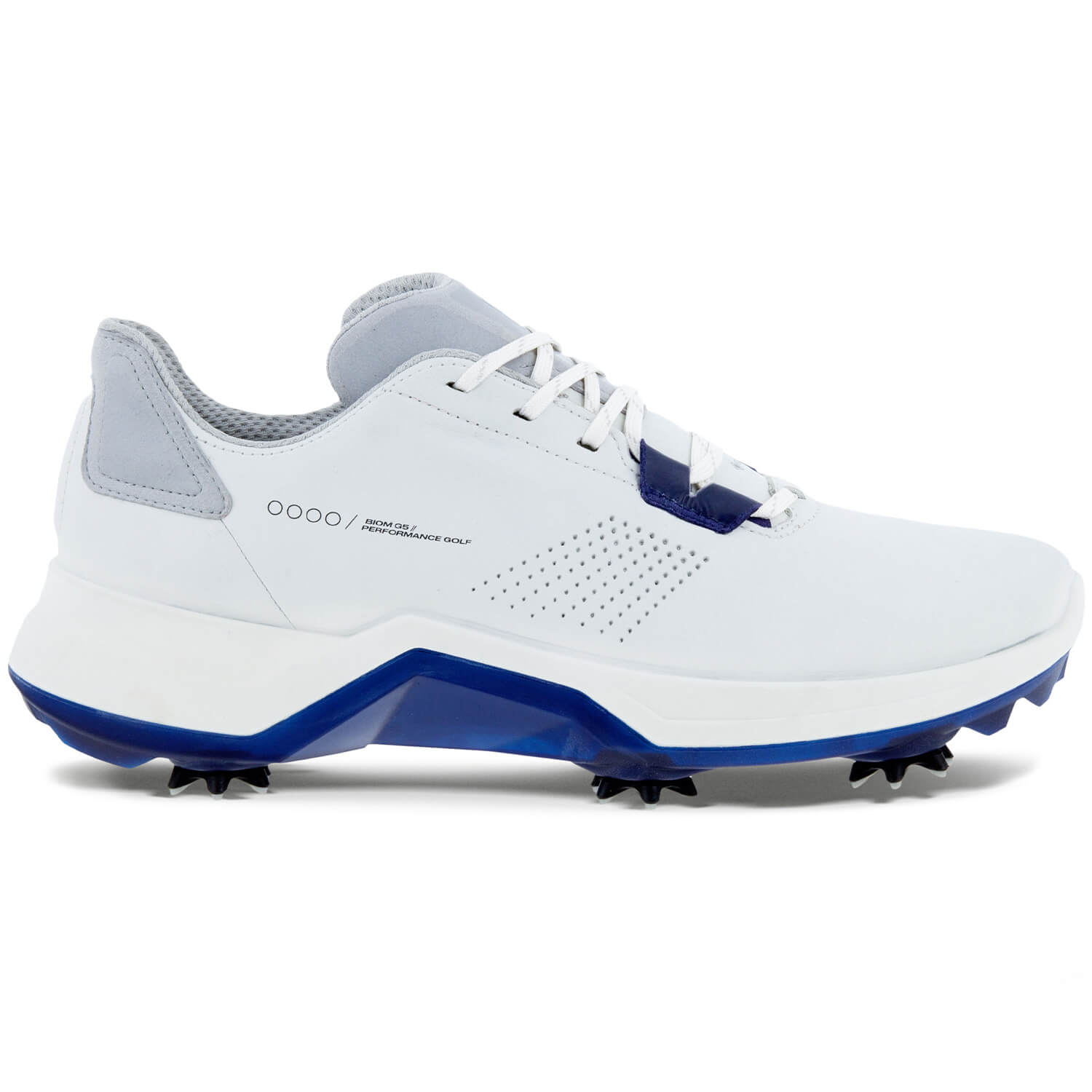 ECCO Biom G5 Golf Shoes White/Blue Depths | Scottsdale Golf