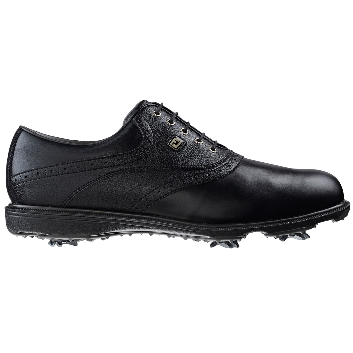 FootJoy Hydrolite 2.0 Golf Shoes #50055 Black/Black Tumbled ...