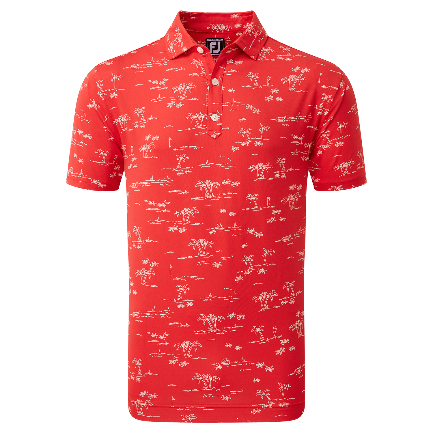 FootJoy Tropic Golf Print Polo Shirt