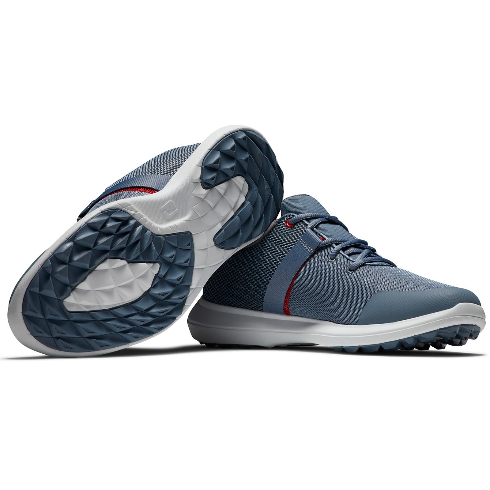 FootJoy FJ Flex Golf Shoes #56122 Steel Blue/Red | Scottsdale Golf