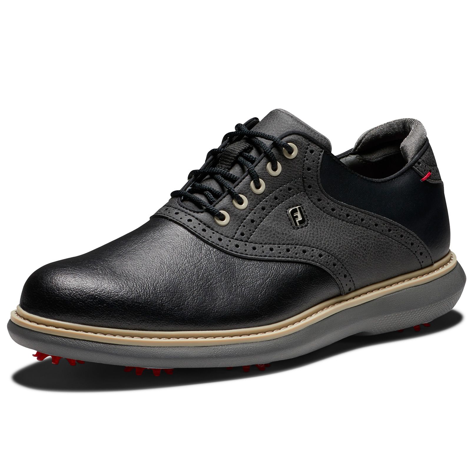 FootJoy Traditions Golf Shoes #57904 Black/Black | Scottsdale Golf