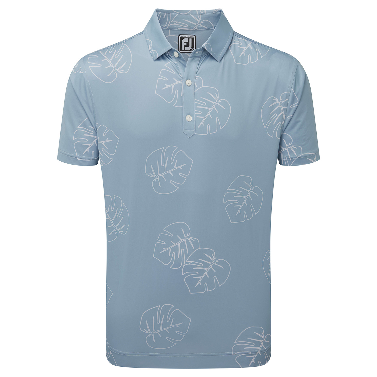 FootJoy Jungle Leaf Print Golf Polo Shirt