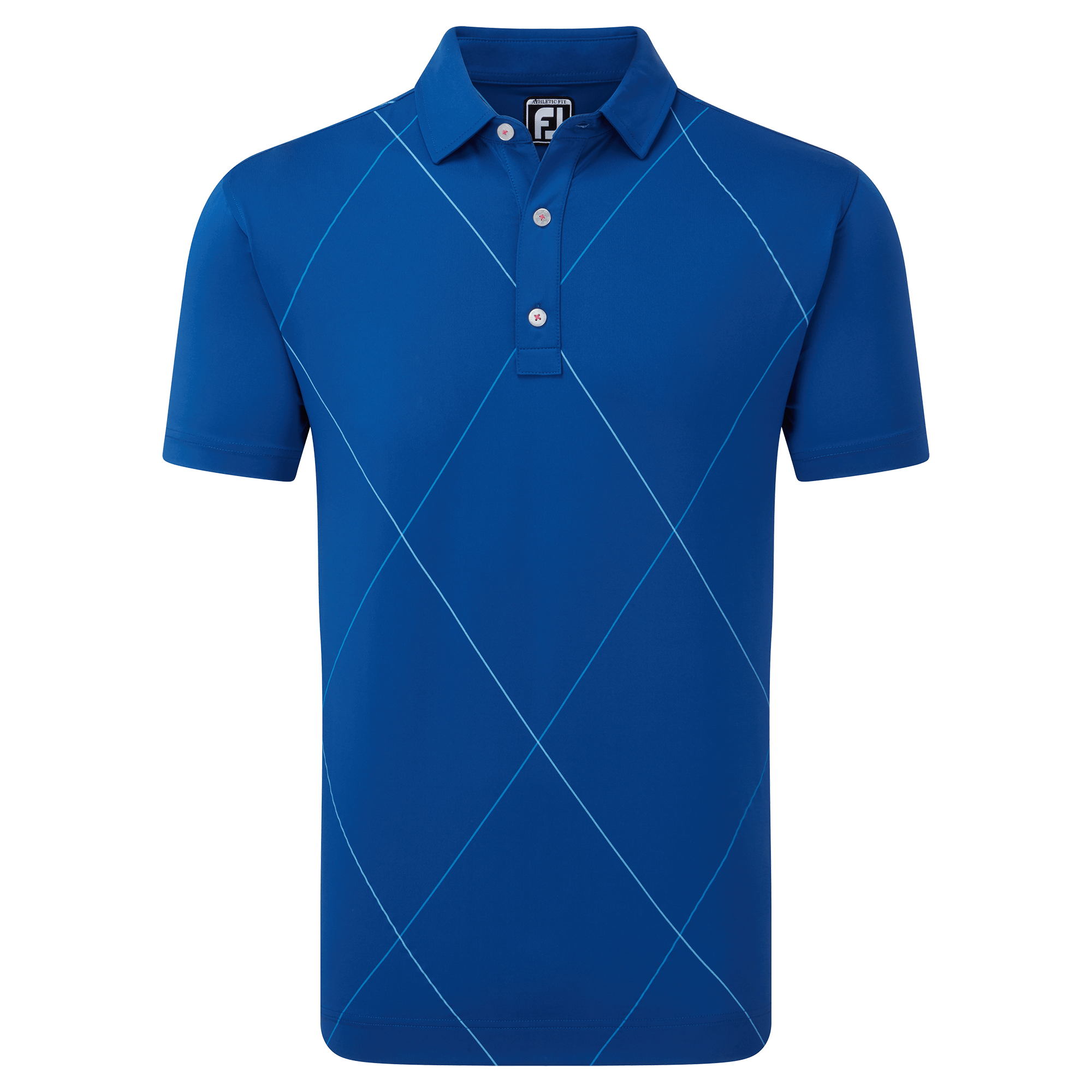 FootJoy Raker Print Lisle Golf Polo Shirt