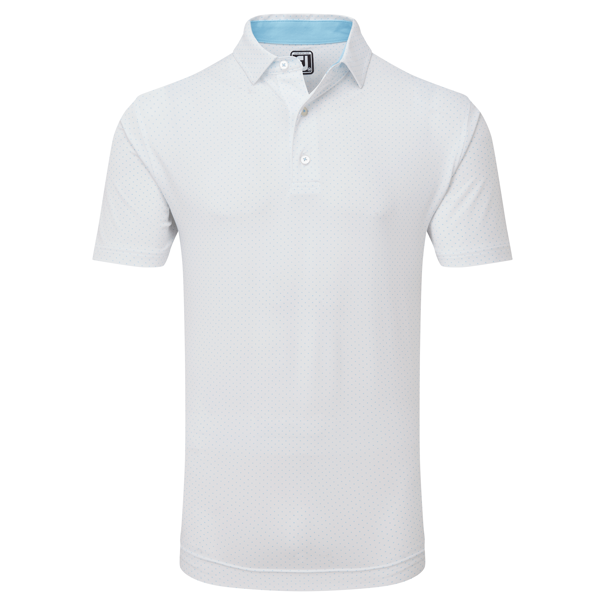 FootJoy Stretch Dot Lisle Print Golf Polo Shirt