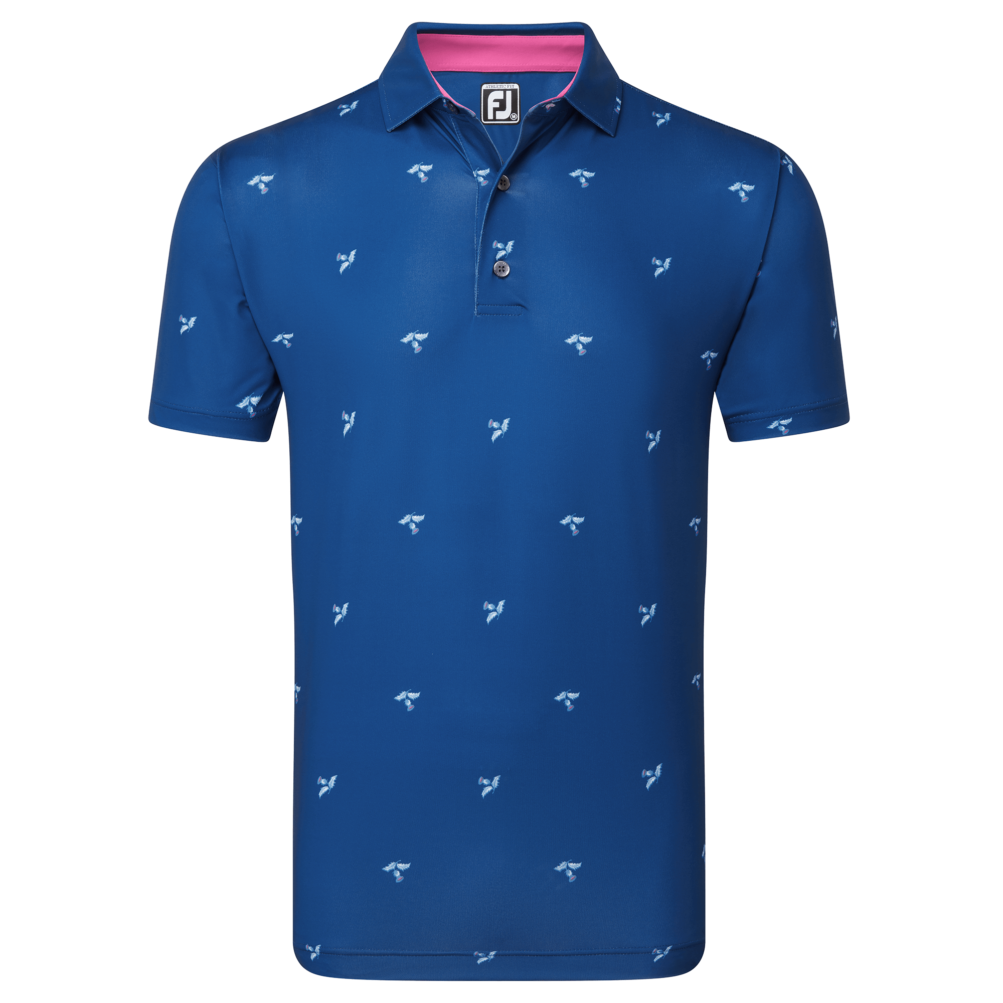 FootJoy Thistle Print Lisle Golf Polo Shirt