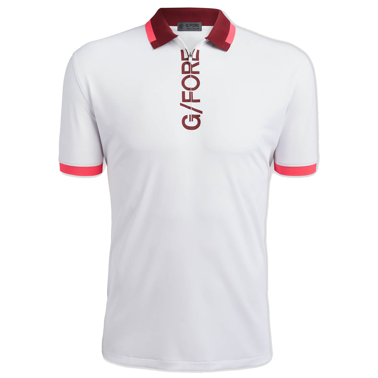 G/FORE Logo Zip Neck Polo Shirt