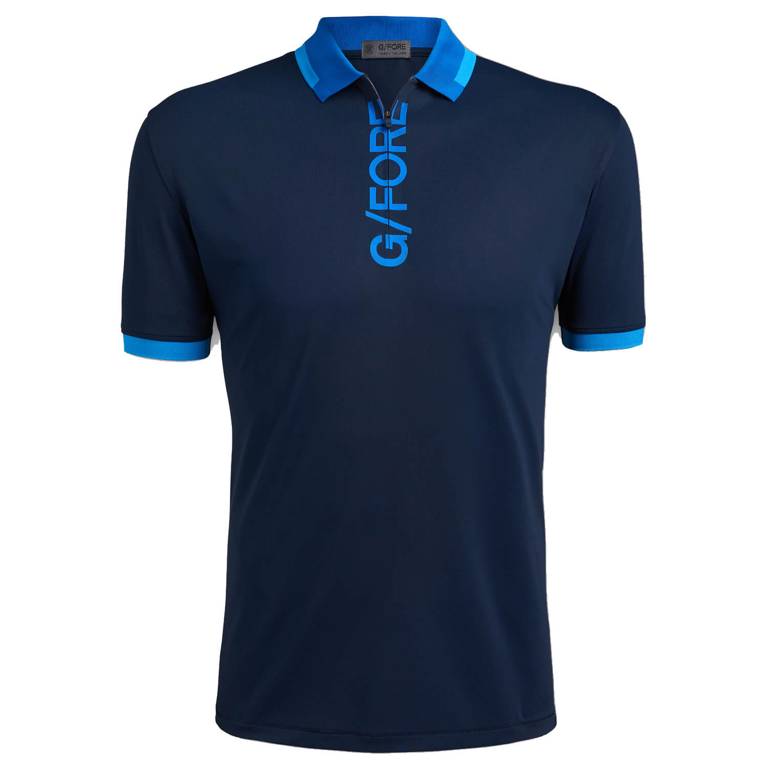 G/FORE Logo Zip Neck Polo Shirt