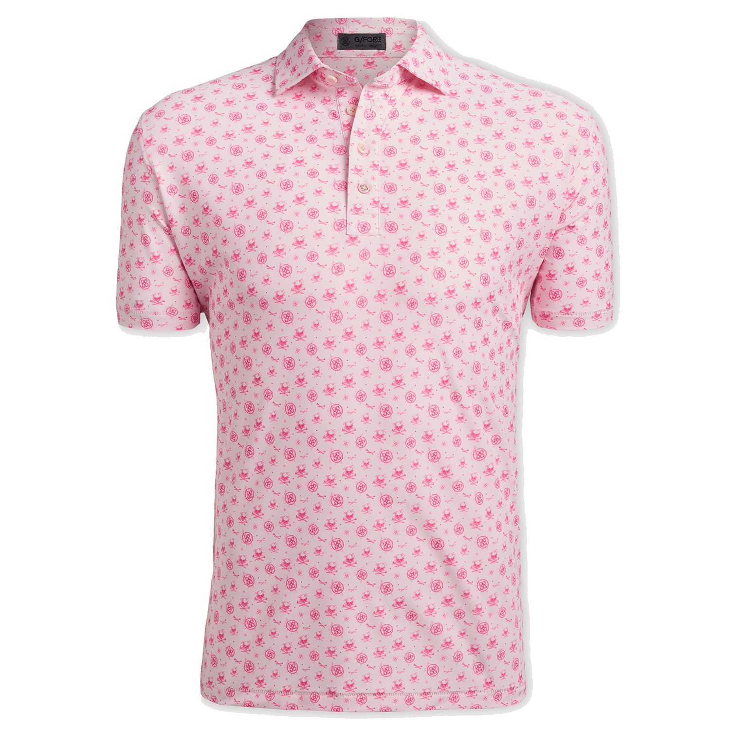 G/FORE Mini Circle G's & Skull T's Golf Polo Shirt Blush | Scottsdale Golf