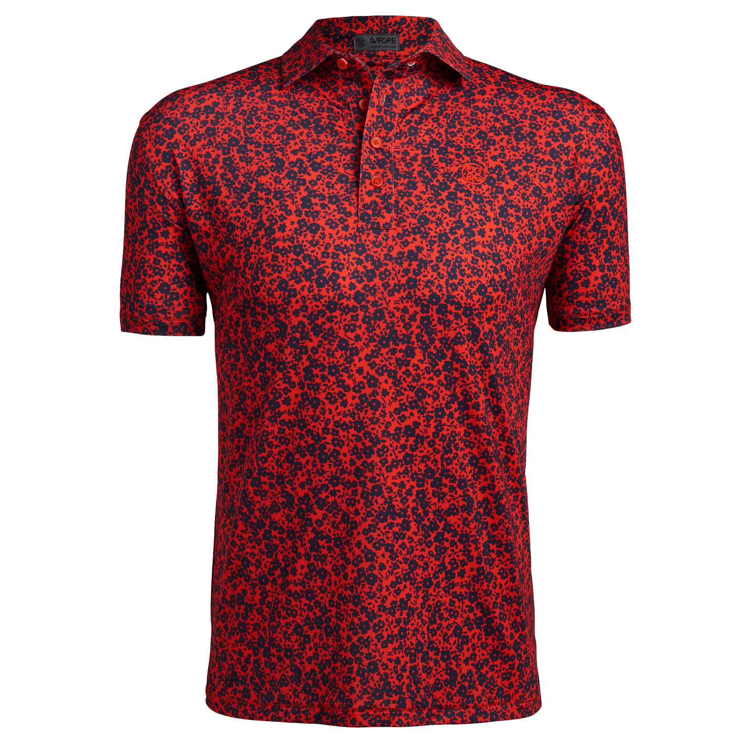 G/FORE Printed Mini Floral Golf Polo Shirt