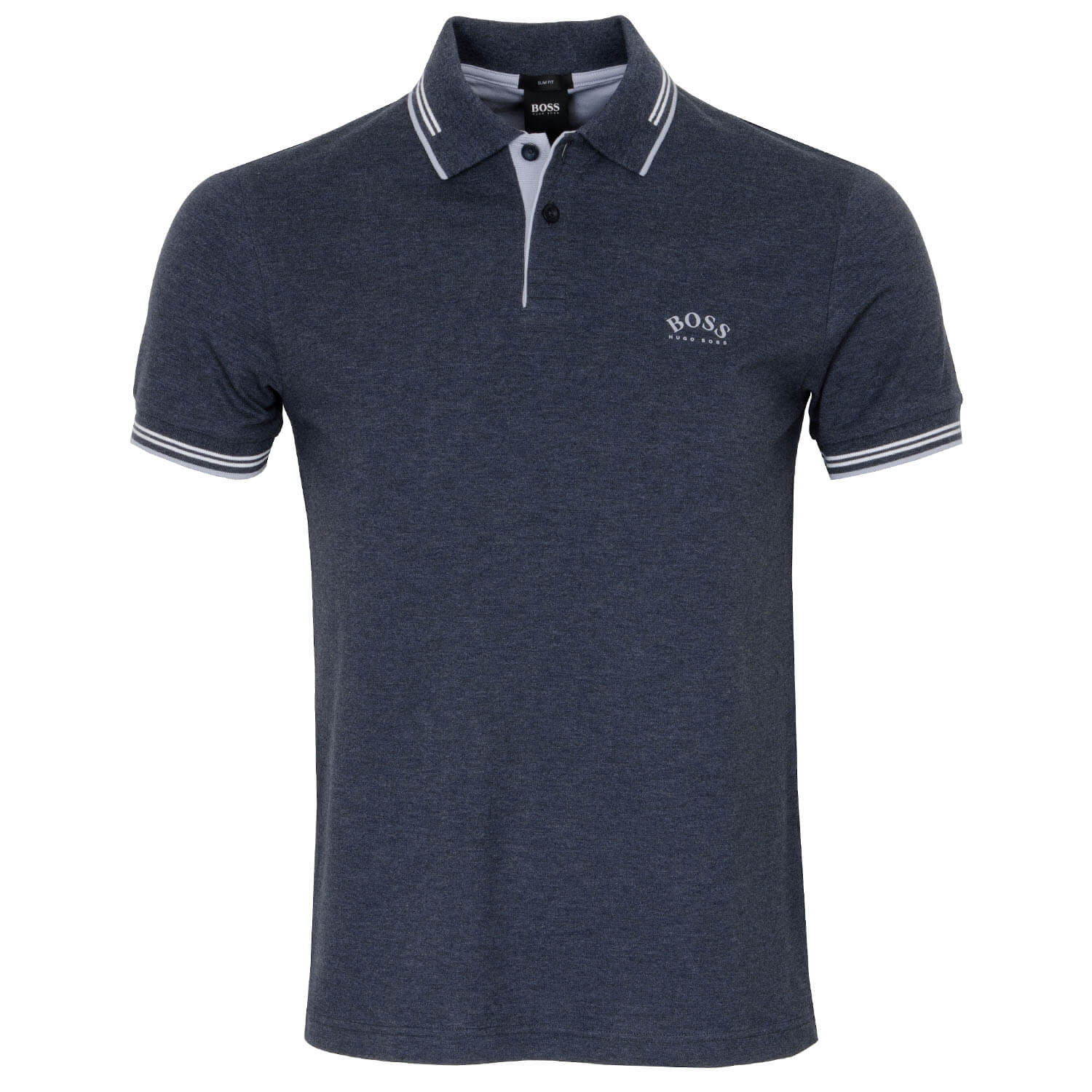 BOSS Paul Curved Polo Shirt Dark Blue - 409 | Scottsdale Golf