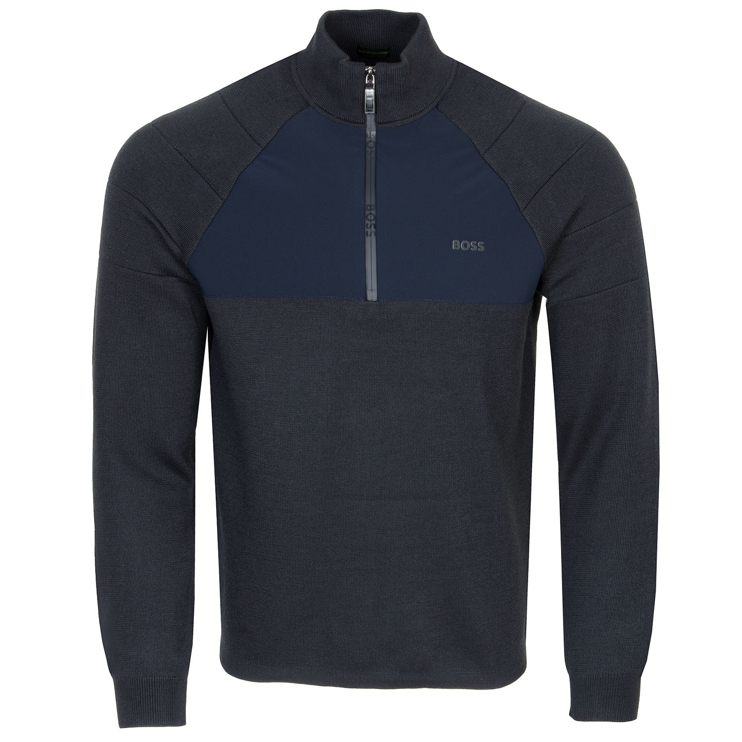 HUGO BOSS Zamio Zip Neck Sweater Dark Blue 402 | Scottsdale Golf
