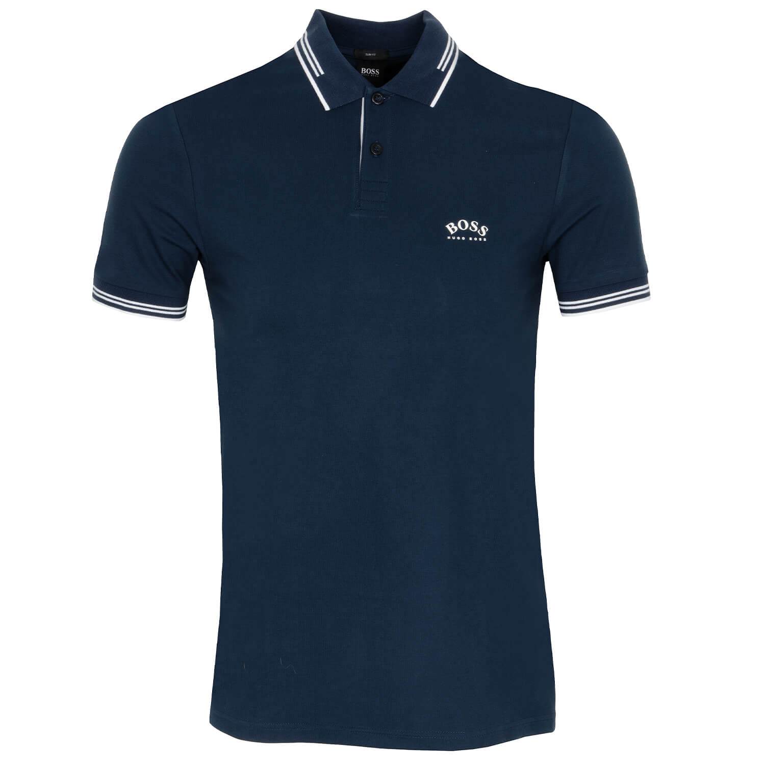 HUGO BOSS Paul Curved Polo Shirt Medium Blue 427 | Scottsdale Golf