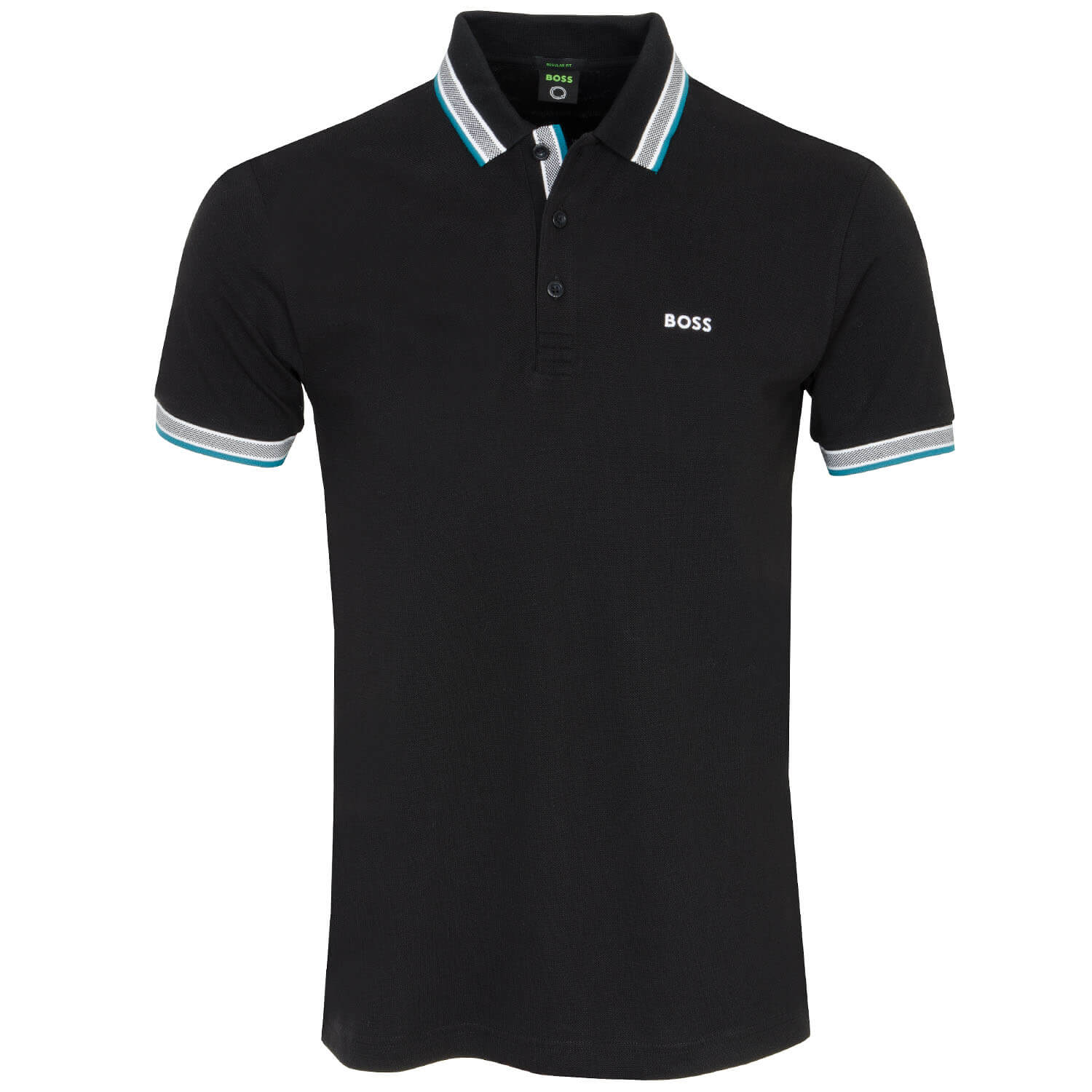 HUGO BOSS Paddy Curved Polo Shirt Black | Scottsdale Golf