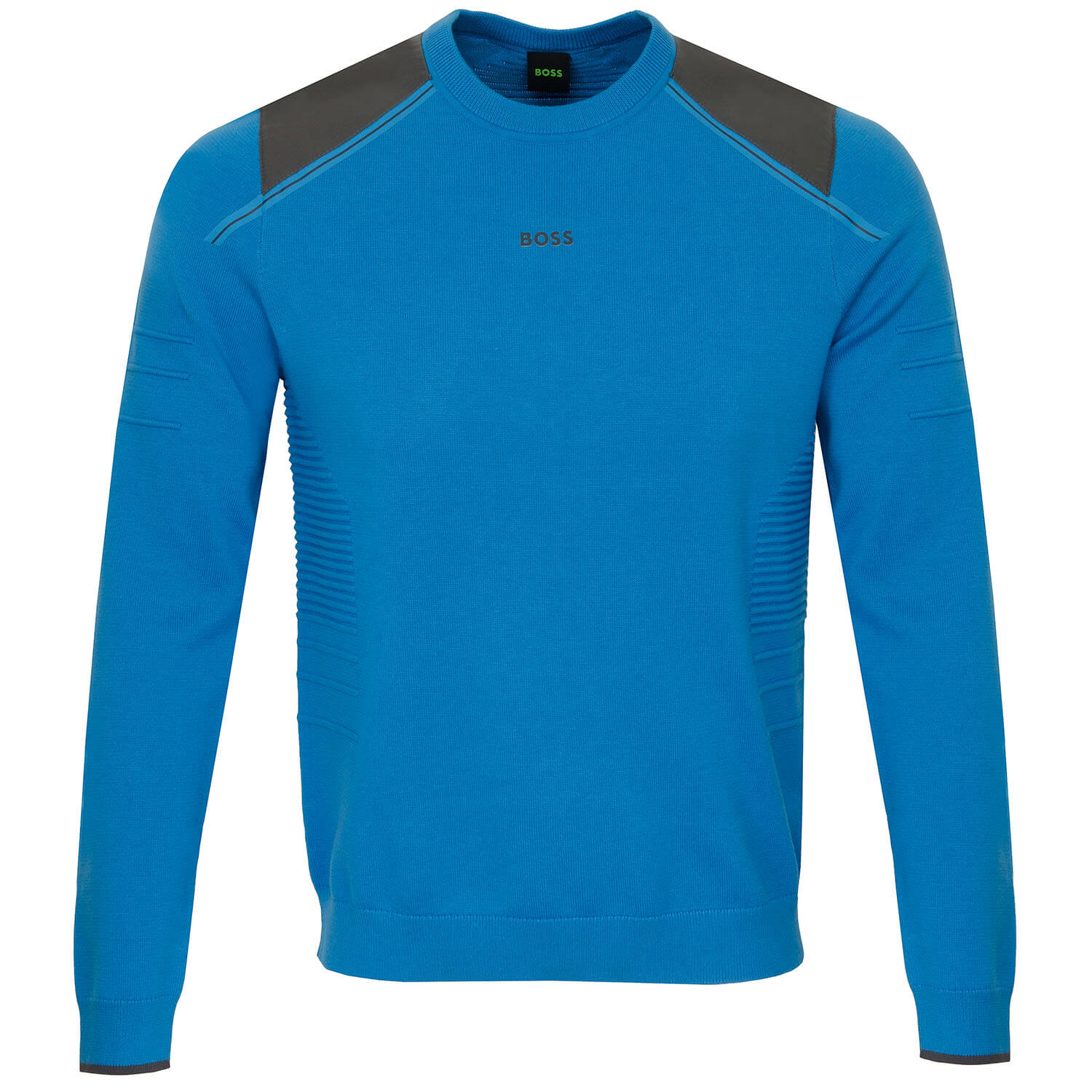 HUGO BOSS Rowler Crew Neck Sweater Open Blue | Scottsdale Golf