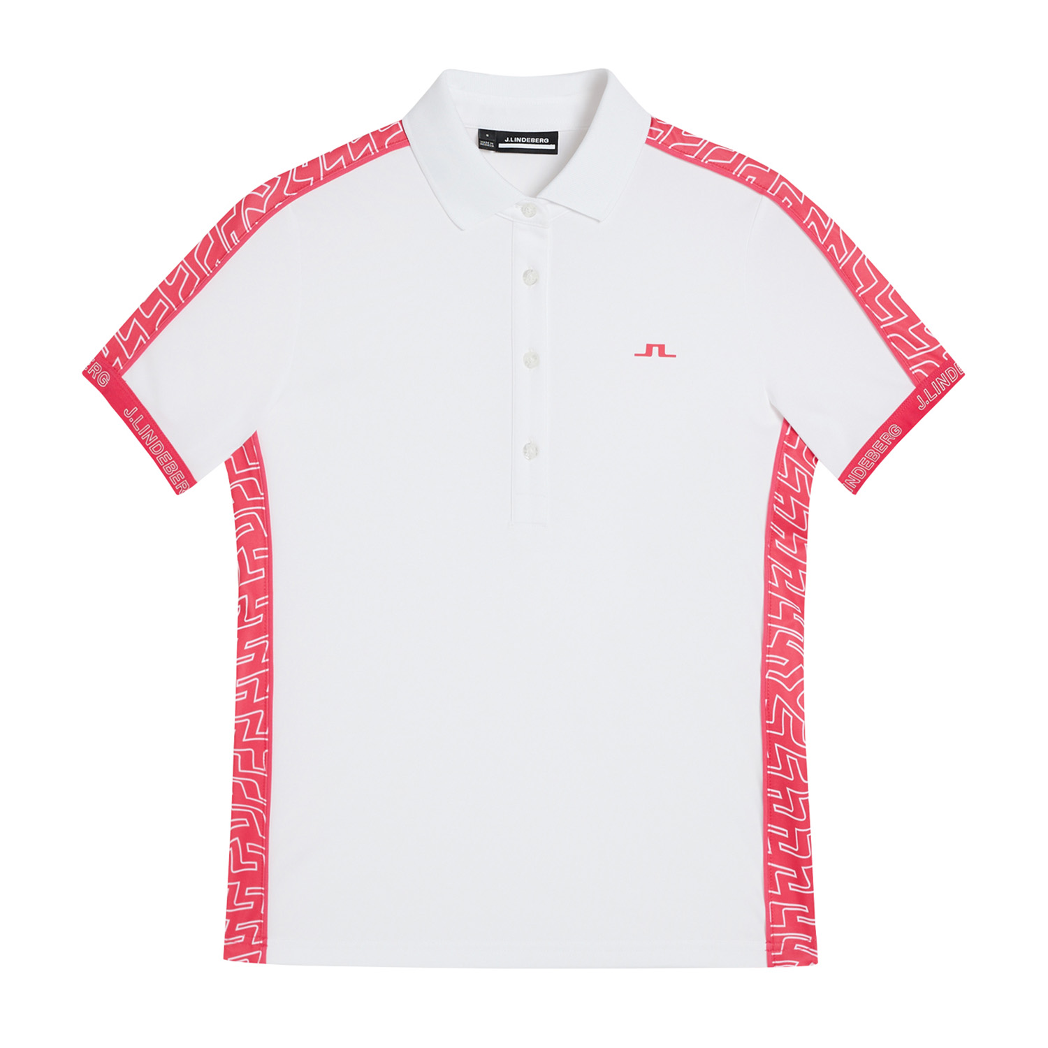J Lindeberg Damai Ladies Polo Shirt White | Scottsdale Golf
