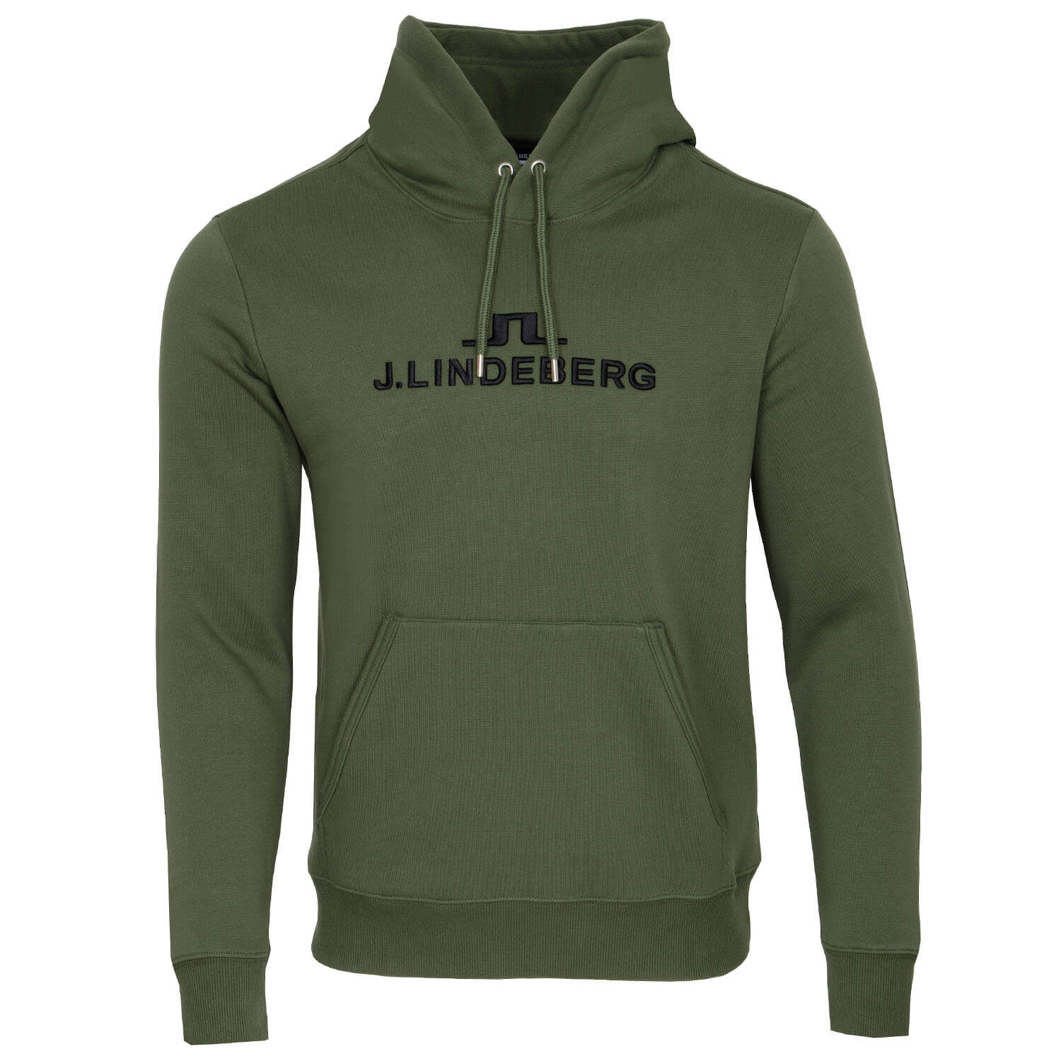 J Lindeberg Alpha Hooded Sweatshirt Thyme Green | Scottsdale Golf
