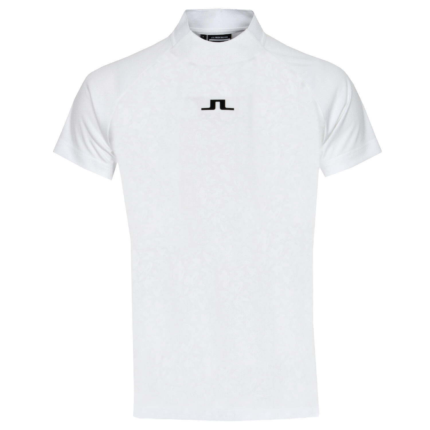 J Lindeberg Benga Top Print Polo Shirt White | Scottsdale Golf
