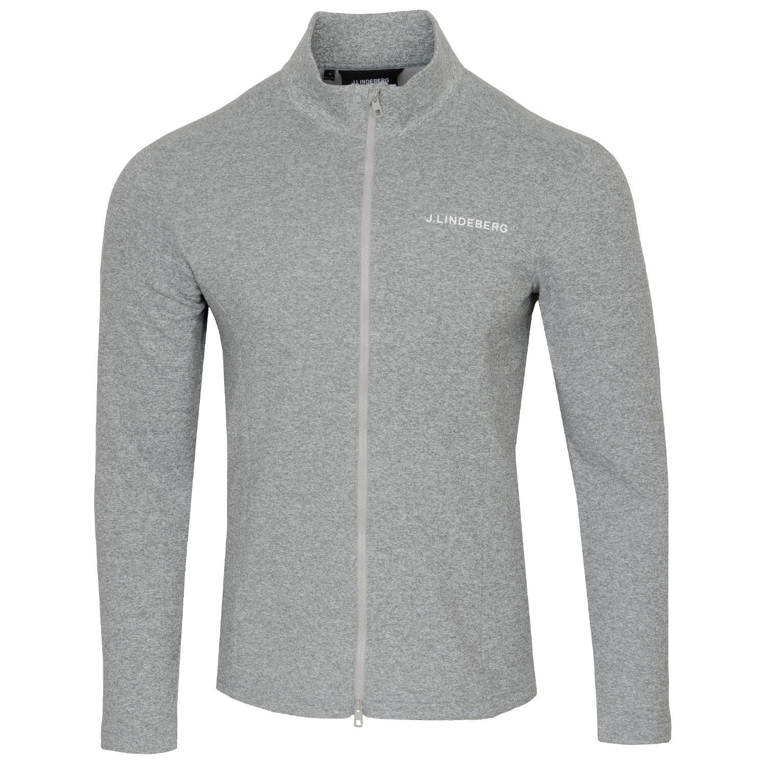 J Lindeberg Davy Golf Mid Sweater Stone Grey Melange | Scottsdale Golf