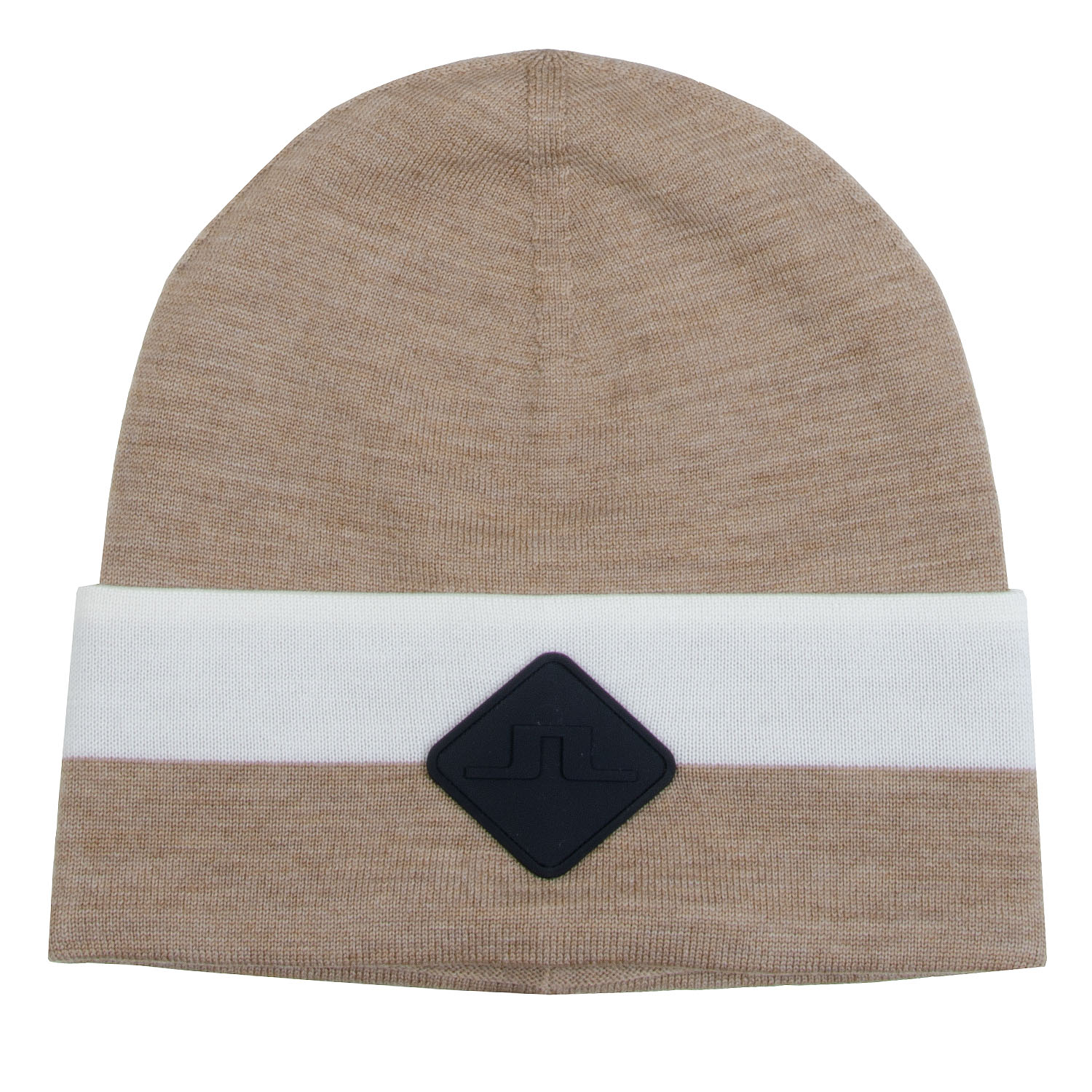 J Lindeberg Merino Stripe Winter Beanie Hat