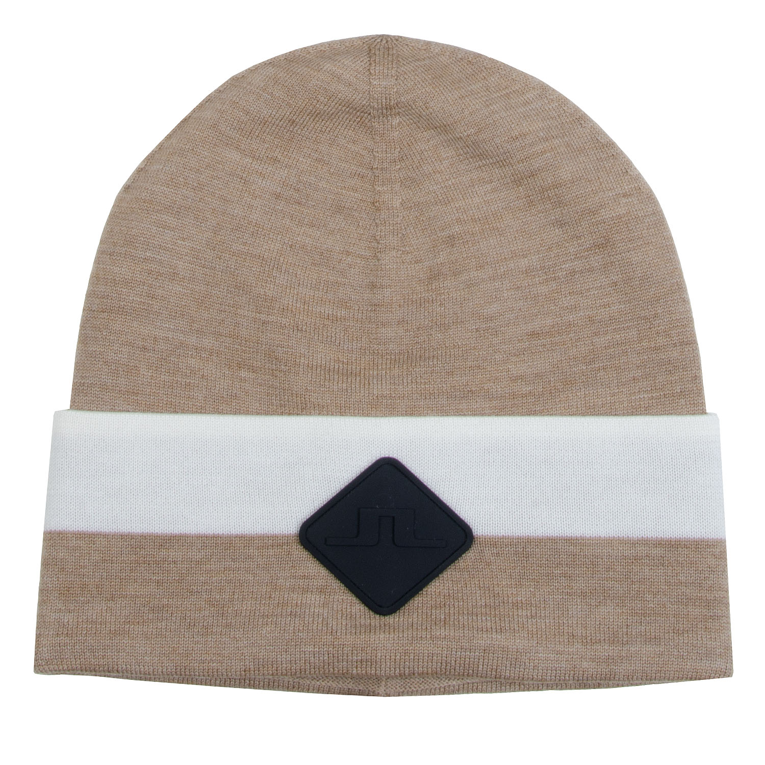 J Lindeberg Merino Stripe Winter Beanie Hat