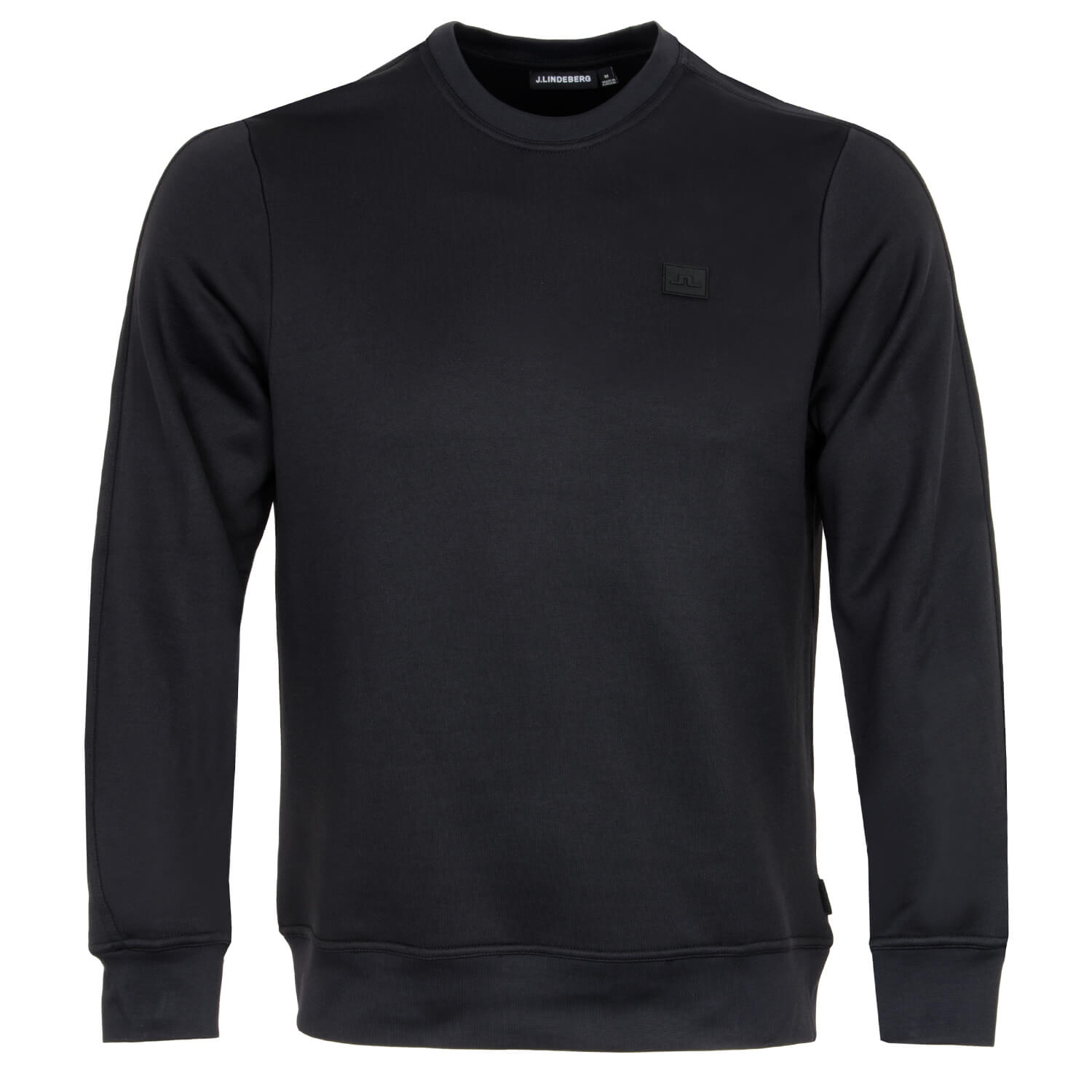 J Lindeberg Verge Logo Sweater Black | Scottsdale Golf