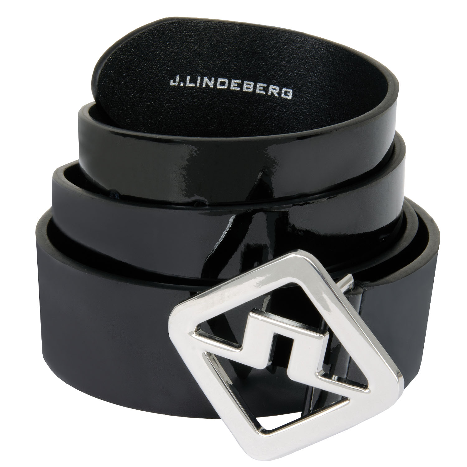 Image of J Lindeberg Gary High Shine Leather Belt