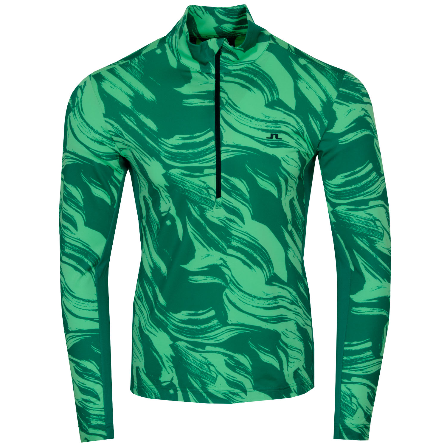 J Lindeberg Luke Print Zip Neck Sweater