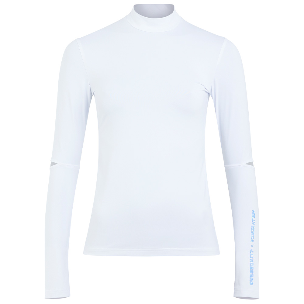 J Lindeberg x Nelly Korda Ladies Mock Neck Long Sleeved Golf Top