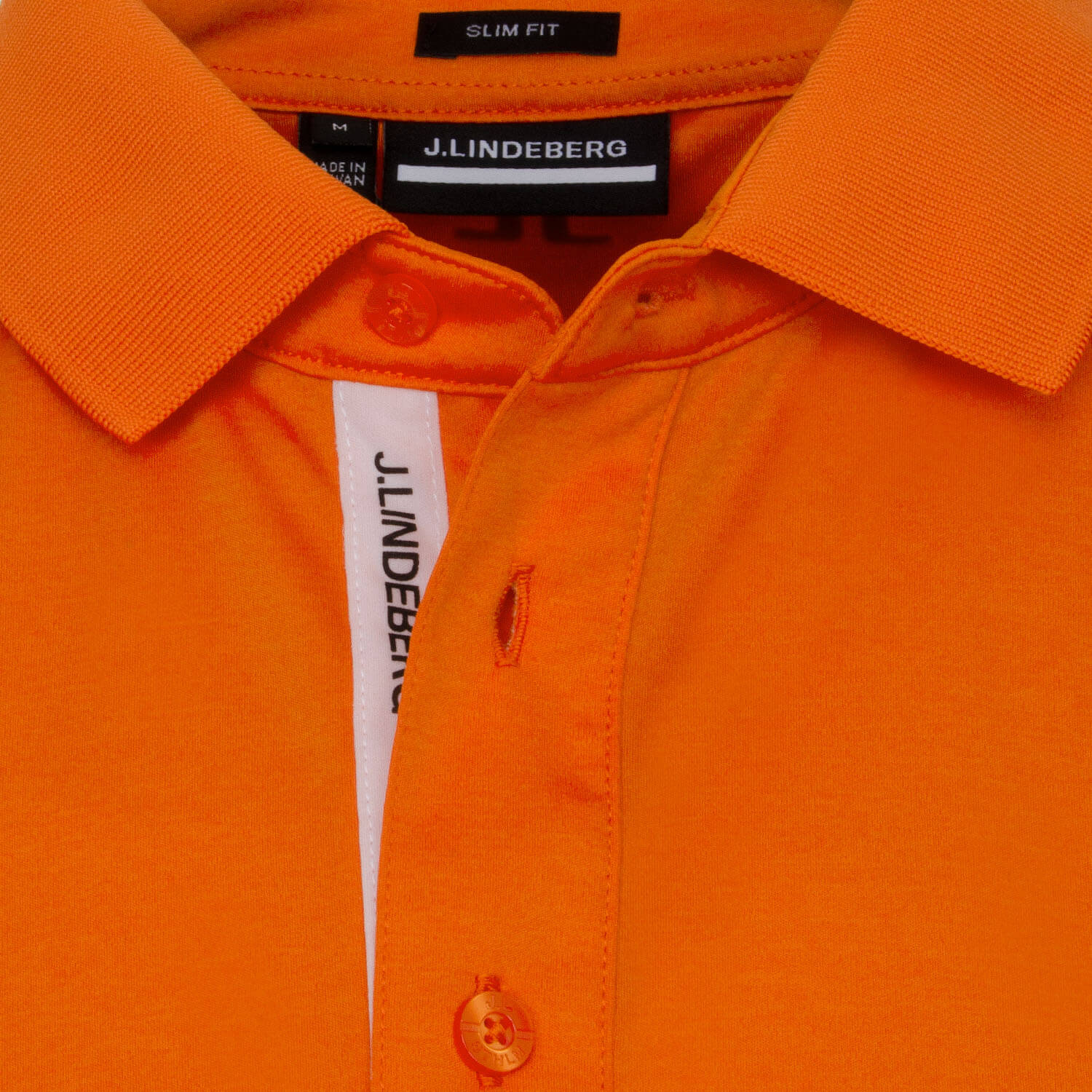 J Lindeberg Blake Polo Shirt Tangerine Tango | Scottsdale Golf