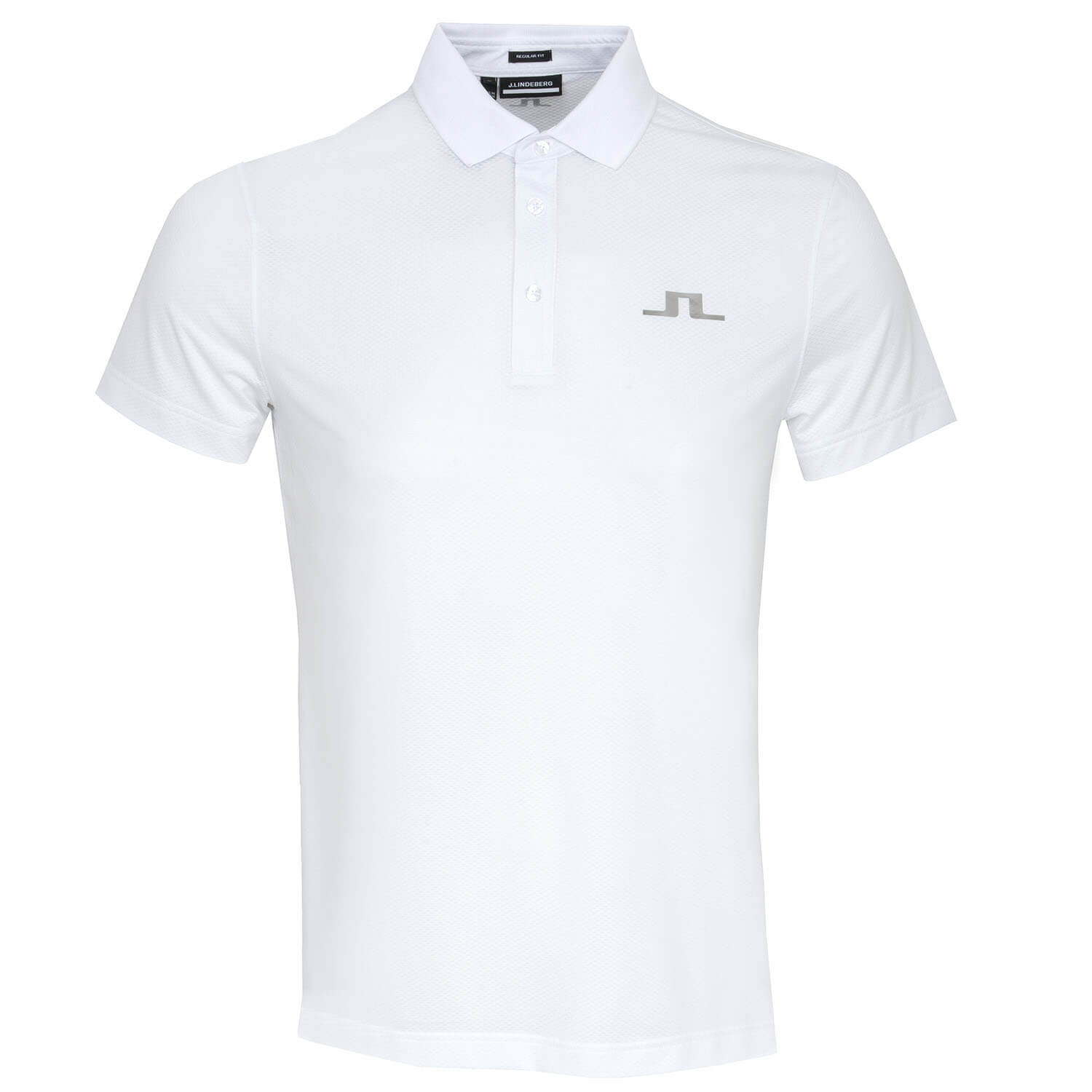 J Lindeberg Bridge Polo Shirt White | Scottsdale Golf