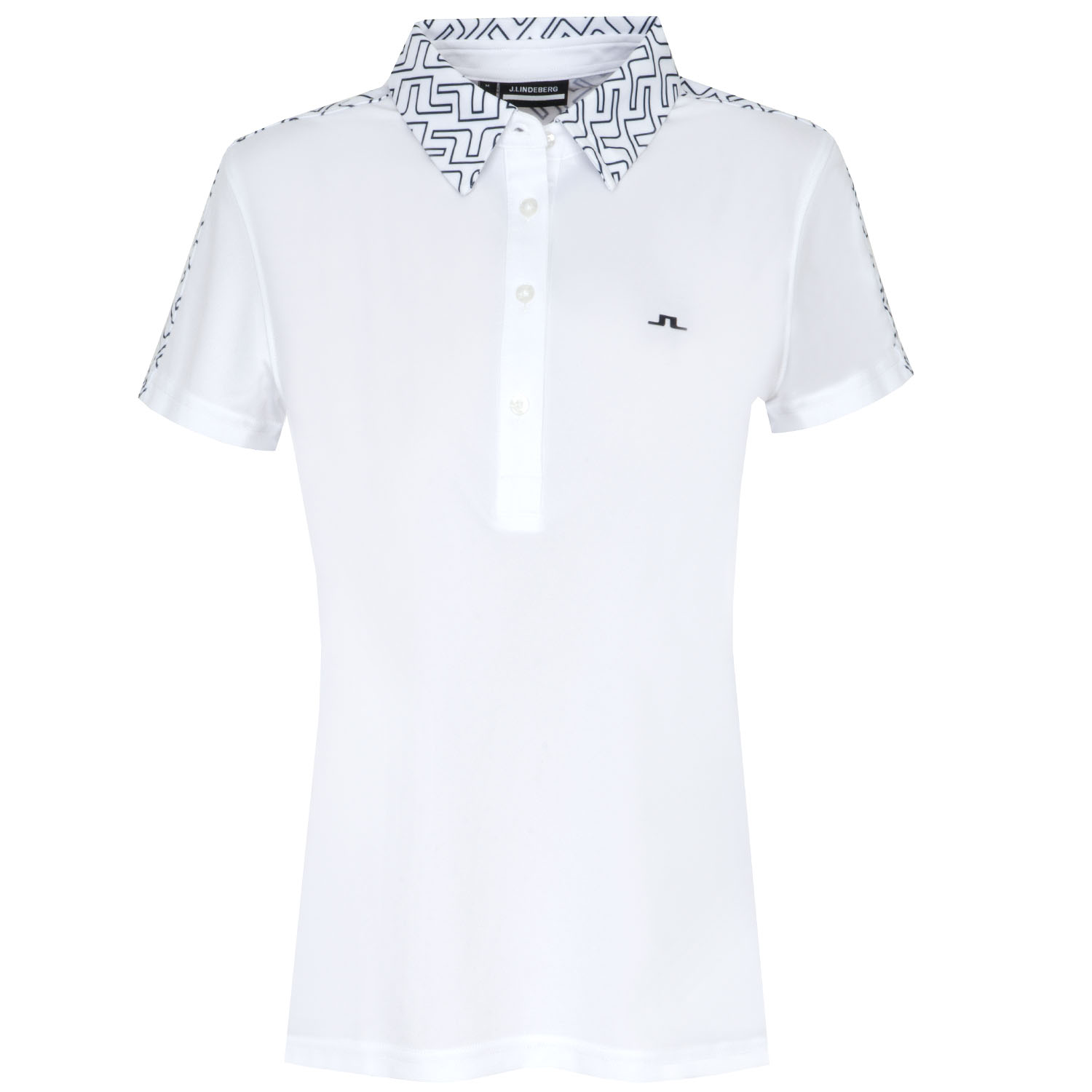 J Lindeberg Cara Ladies Golf Polo Shirt White | Scottsdale Golf