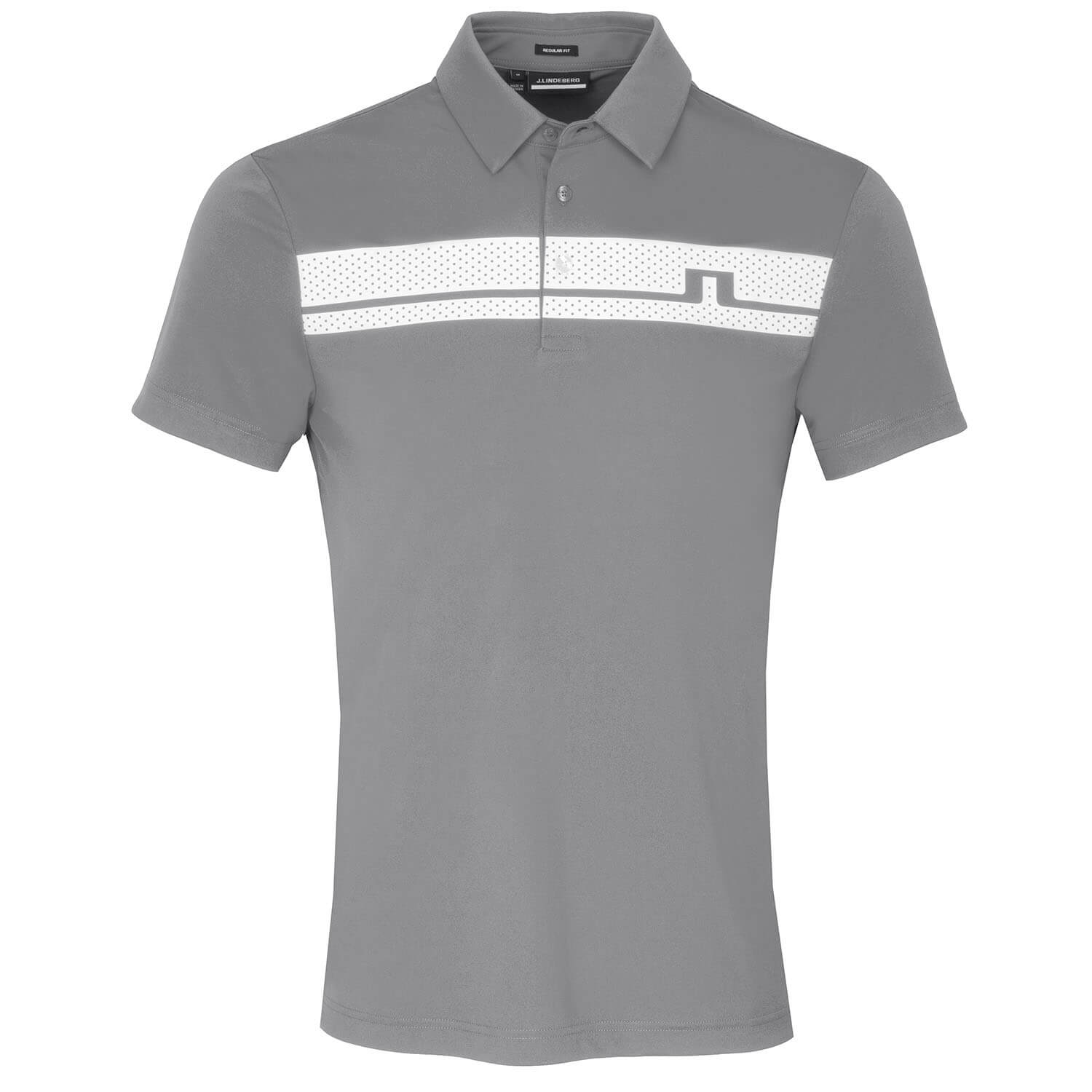 J Lindeberg Clark Polo Shirt Micro Chip Melange | Scottsdale Golf